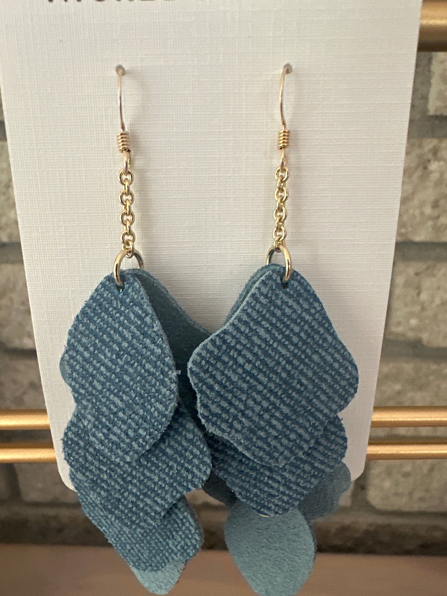 Denim Florence Earrings