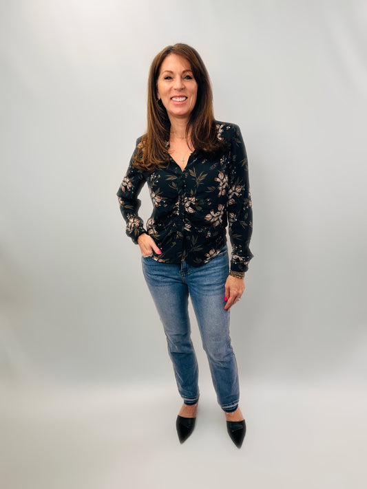 Patty's Floral Print Blouse